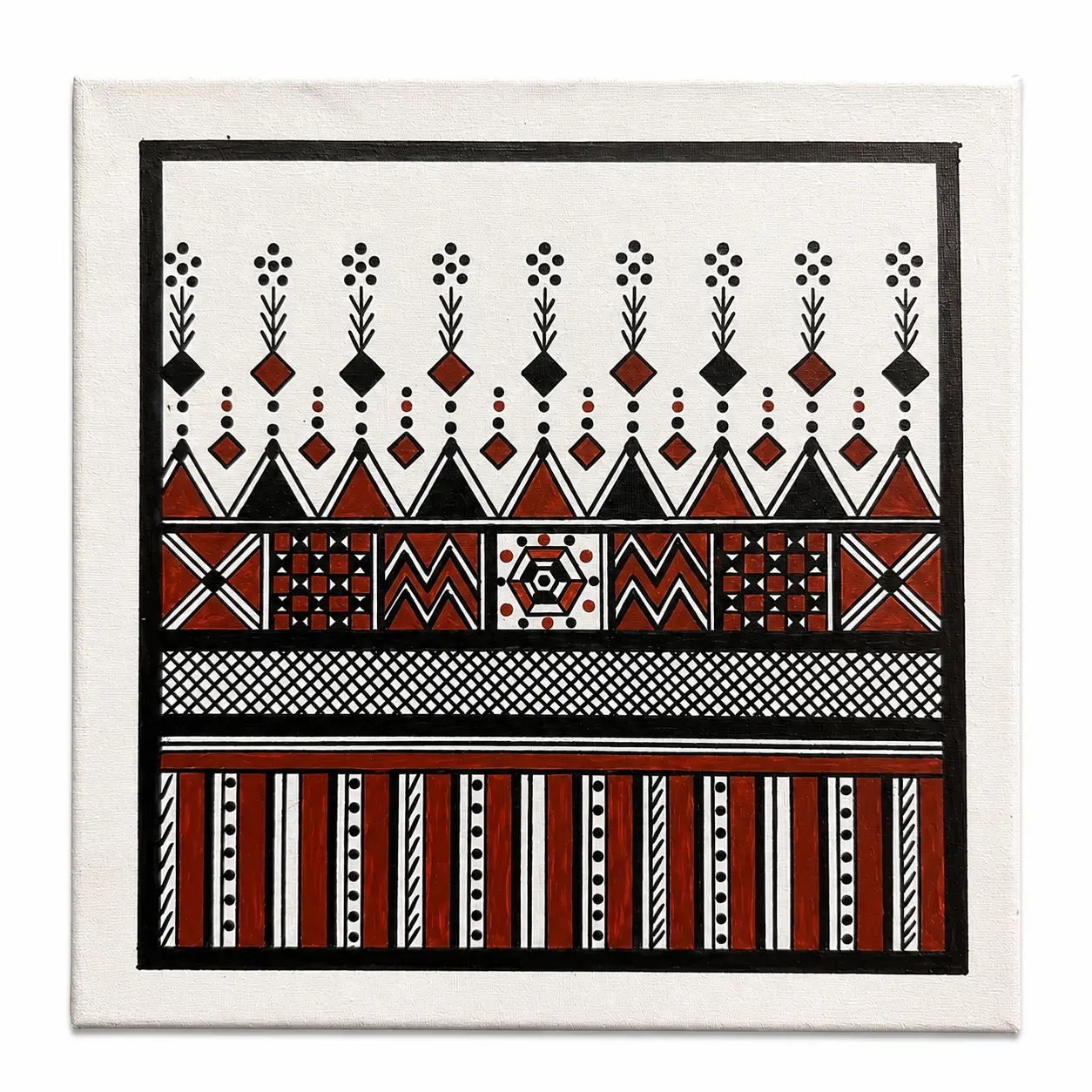 Sharifah Ahmed Al Manji's original handmade Al-Qatt painting